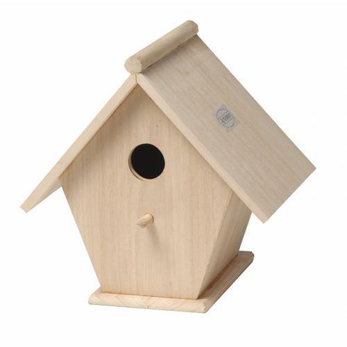 Maison D'oiseau Bois Naturel 220x215x165mm