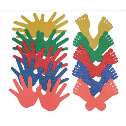 Lot De 20 Pieds Et Mains En Plastique Souple