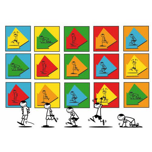 Dalles De Motricité 15 Pièces + Guide