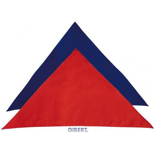 Foulard de jeu triangle rouge