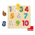 Puzzle Boutons Numéros 1 À 10 En Bois
