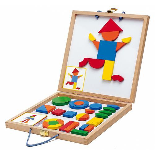 Coffret géo formes magnétiques - Djeco