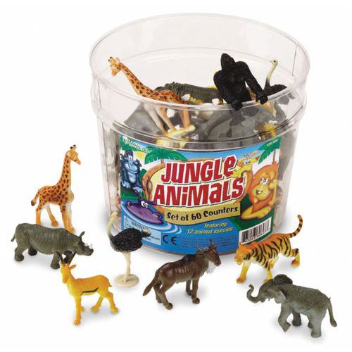 Set 60 Animaux Sauvages A Trier