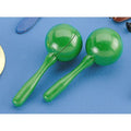Paire maracas ronds en plastique
