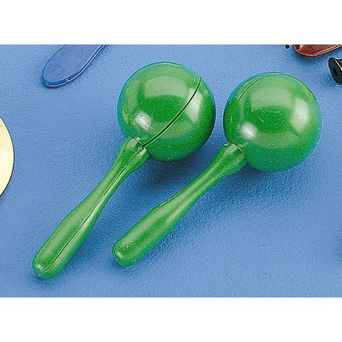 Paire De Maracas Ronds En Plastique