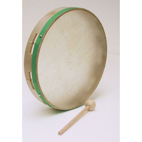 Tambourin De Rythme Peau Nat Ø25cm Avec Maillet