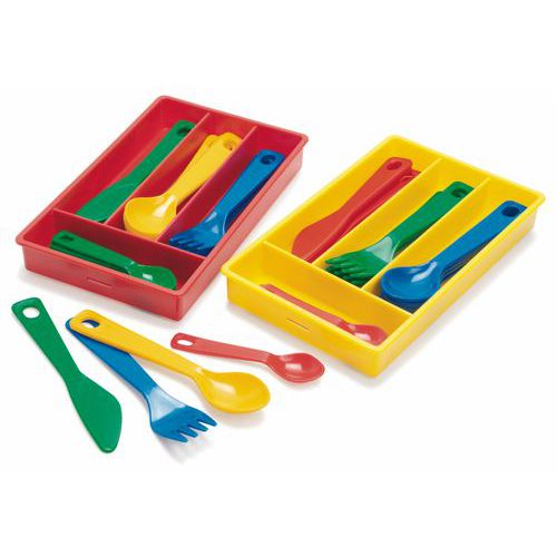 Set De 16 Couverts En Plastique