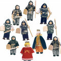 Lot De 10 Figurines Les Personnages Du Moyen Âge