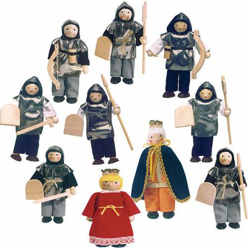 Lot De 10 Figurines Les Personnages Du Moyen Âge