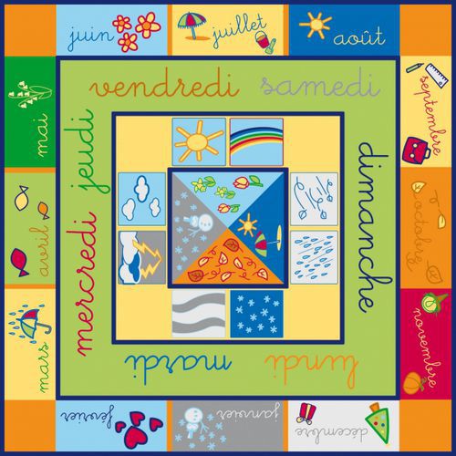 Grand Tapis D'apprentissage 1er Âge 'le Calendrier'