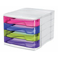 Bloc 4 Tiroirs 37x30x27cm - Multicolore