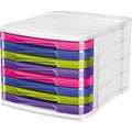 Bloc 8 tiroirs 37x30x27 cm multicolore - CEP