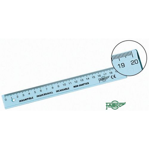 Règle Plate Incassable 20cm Fapi