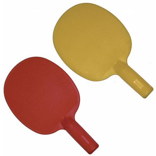 Raquettes ping-pong plastique - Lot de 6