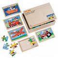 Coffret de 10 puzzles thème transport - Educo