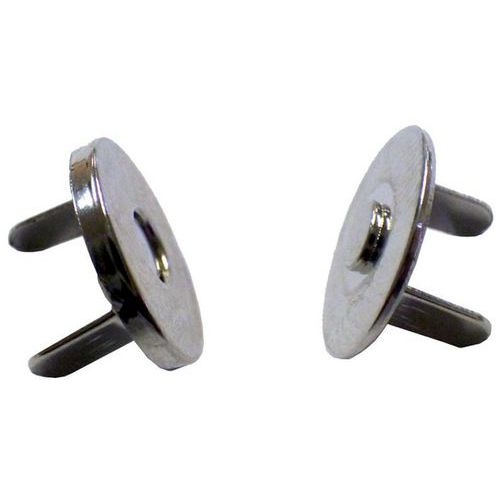 Bouton magnétique argent