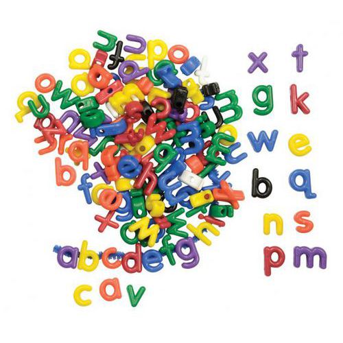 Perles lettres minuscules à lacer - Roylco