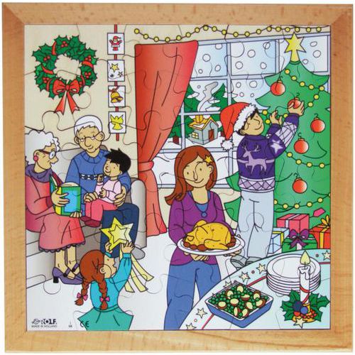 Puzzle à thème la fête de noël - Rolf