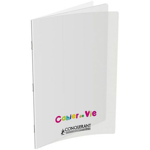 Cahier De Vie Polypro 24x32cm 96 Pages Uni/ligné 8mm