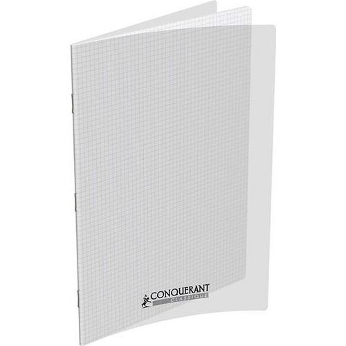 Cahier polypropylène 90g 24x32 cm 48 pages 5x5 incolore - Conquerant