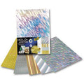 Pochette 5 feuilles carton holographique 25x35 cm 230g - Folia