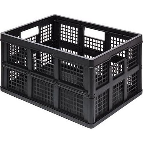 Bac de rangement pliant 45 L empilable. dim : 400x575x280 mm