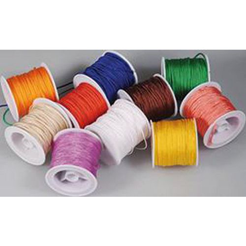 Lot 10 cordons couleurs assorties 1.7mm x 18m