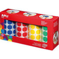 Ensemble 4 Rouleaux Gommettes Rondes 20 Mm En Couleurs Ass.