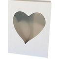 Carte cadre cœur à décorer en carton blanc 22 x 17 cm - Cleopatre