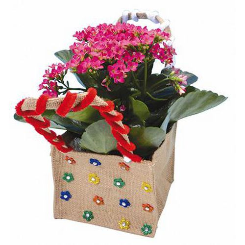 Sac À Fleurs En Toile De Jute