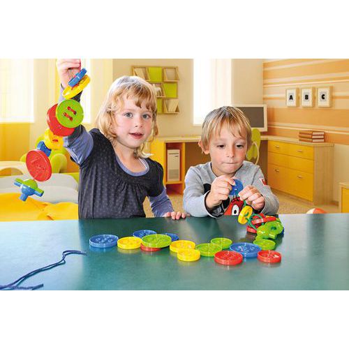 Coffret gros boutons à lacer - Eduplay