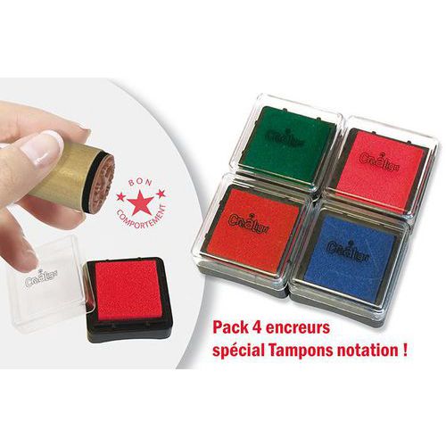 Lot 4 Recharges Pour Tampons À Encrage