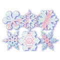 Lot 6 Plaques Relief Flocons