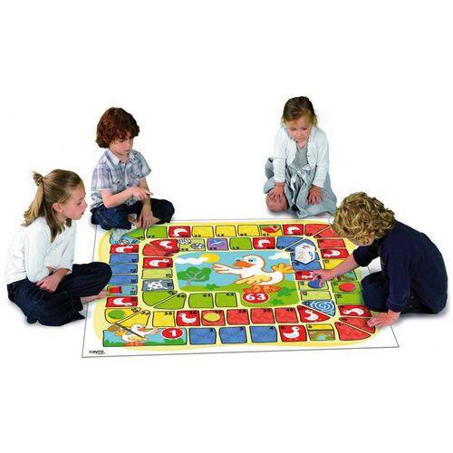 Tapis jeu de l'oie en plastique