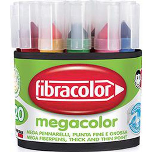Gobelet 20 feutres géants méga Color