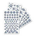 Pochette 20 planches gommettes holographiques assorties - Maildor