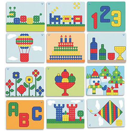 12 modèles pour tableau mosaïques géantes - Miniland