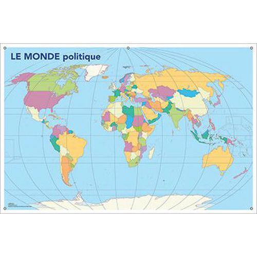 Carte muette recto/verso monde