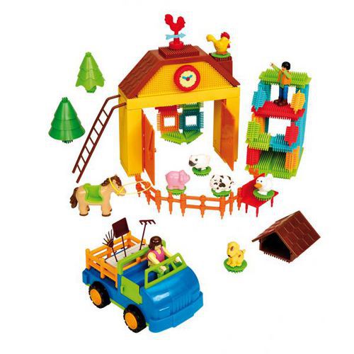 Blocs À Picots 'la Ferme' + 12 Fiches Logiques