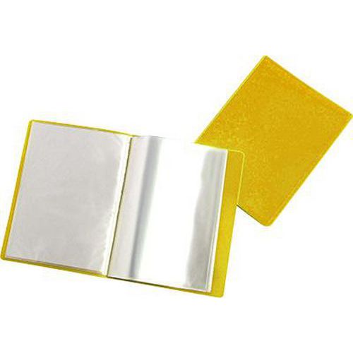 Reliure plastique 20 volets A4 - jaune
