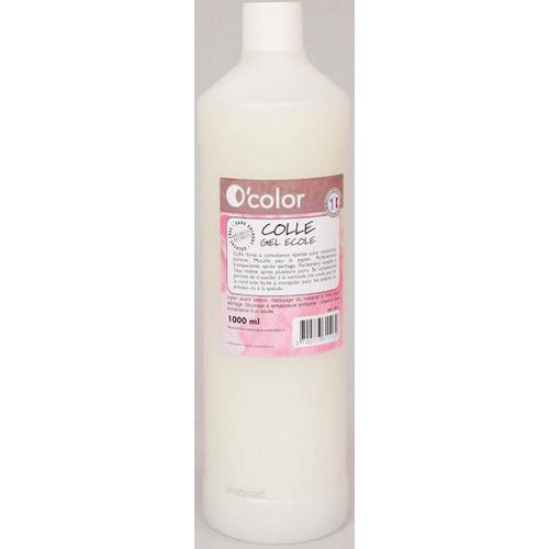 Flacon 1L colle gel école - O-Color