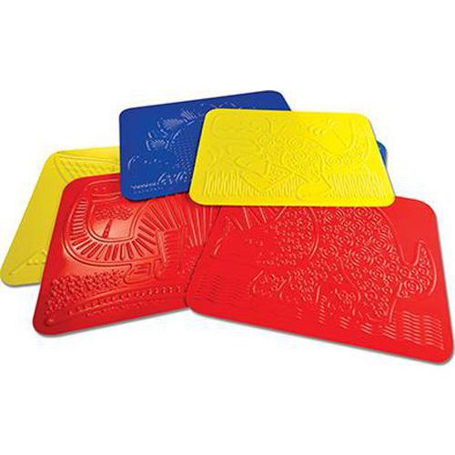 Lot 6 Plaques Relief Dinosaure Assorties