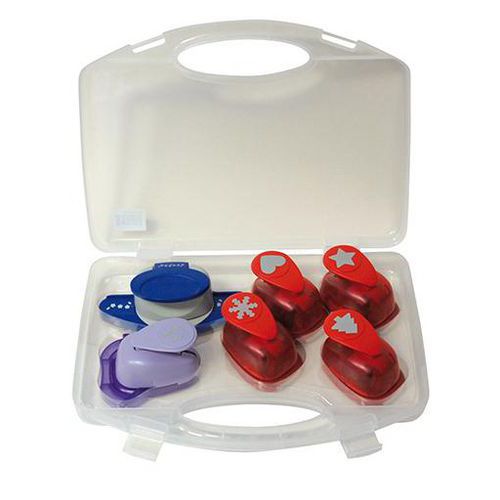Valisette 6 perforateurs spécial fêtes