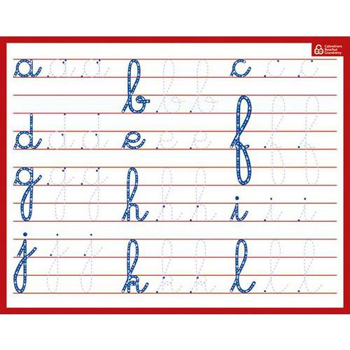 Ardoise minuscules cursives