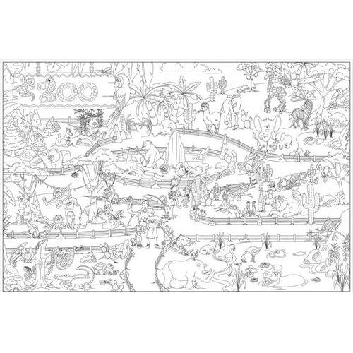 Lot 2 ateliers de coloriages géants 120 x 80 cm