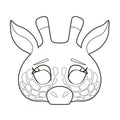 Bloc de 24 masques à colorier, thème les animaux - Avenue Mandarine