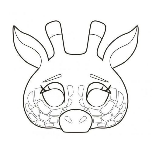 Bloc De 24 Masques À Colorier Thème Les Animaux