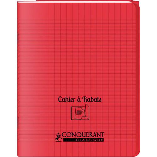 Cahier Rabat 96p Seyes 17x22 - rouge