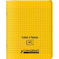 Cahier Rabat 96p Seyes 24x32 Polypro - Jaune