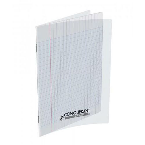 Cahier 70g 192 pages seyes 17x22 polypropylène incolore - Conquerant